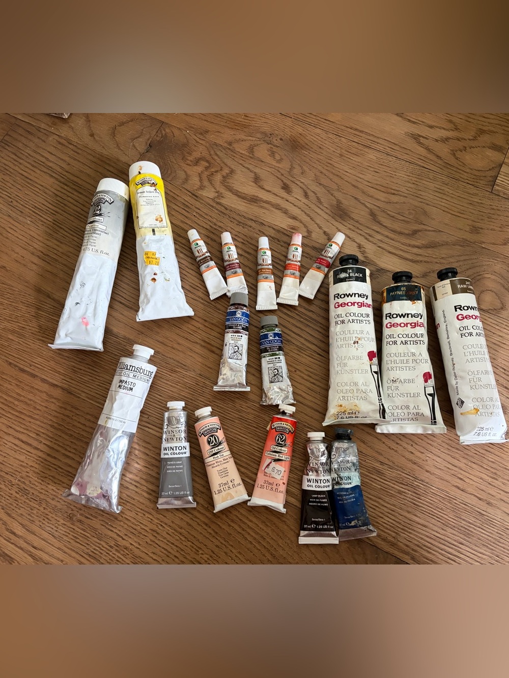 Winsor & Newton rowney Georgian Van Gogh Marie’s Oil Paint Lot - 18 tubes